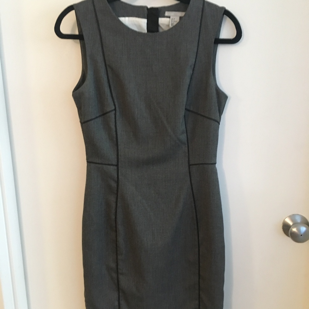 Gray and Black Dress in Women